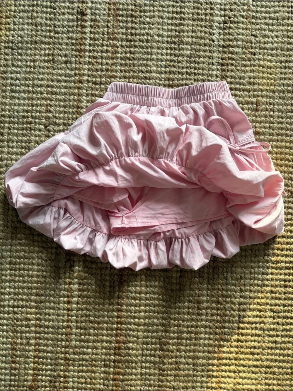 Free People Pink Bubble Hem Skort Size S Coquette Balletcore